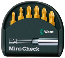 Wera Mini-check 7pc Tin Coated Bit Set Including Magnetic Bit Holder was 8.95 £6.95